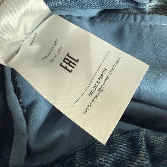 MACH & MACH Blue Flare Jeans - Picture 6 of 10